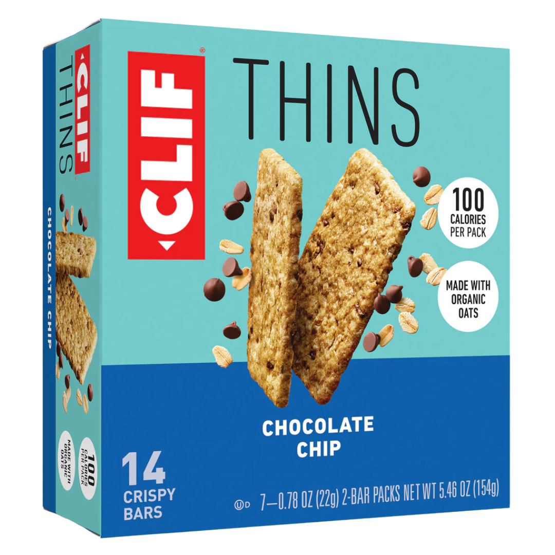 Clif Thins Chocolate Chip Bar Box / 154g