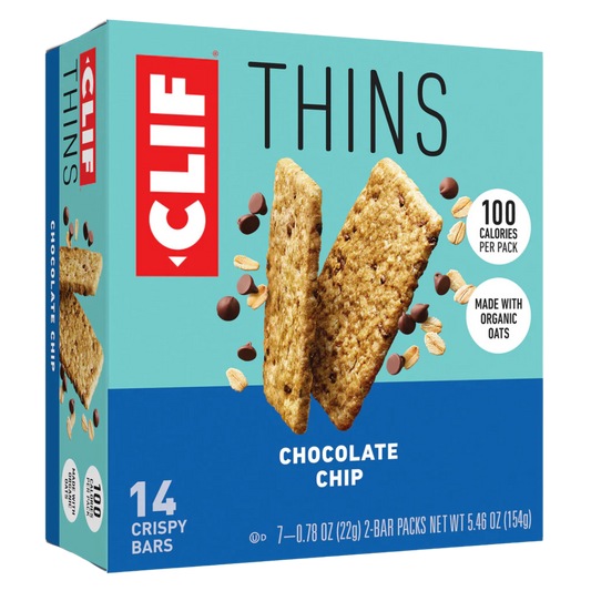 Clif Thins Chocolate Chip Bar Box / 154g