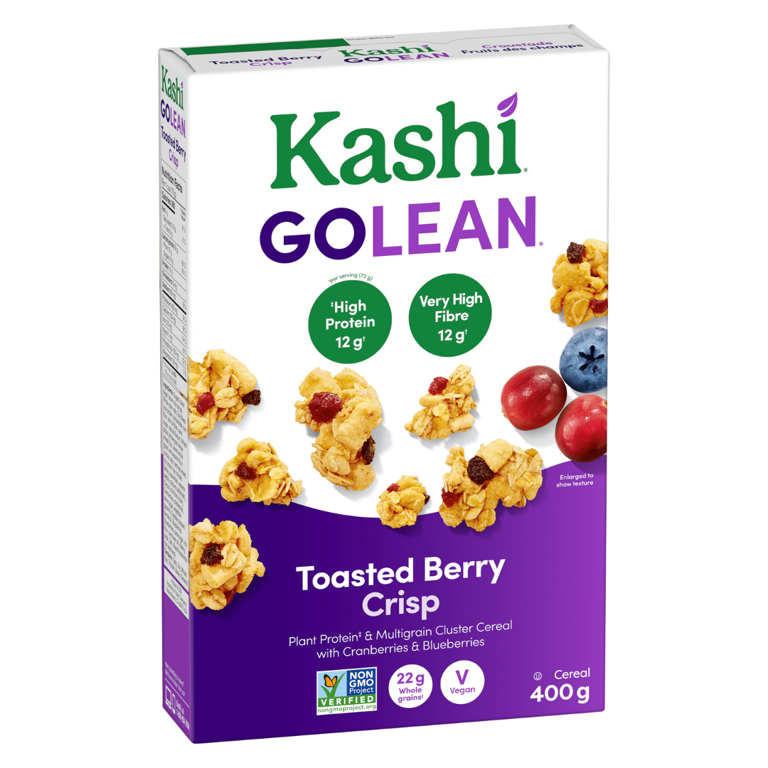 Kashi Go Lean Toasted Berry Crisp Cereal / 400g