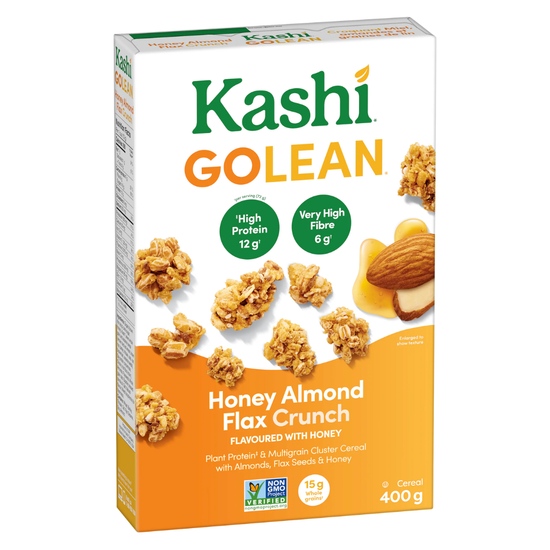 Kashi Go Lean Honey Almond Flax Crunch Cereal / 400g