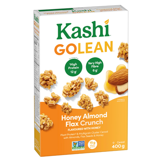 Kashi Go Lean Honey Almond Flax Crunch Cereal / 400g