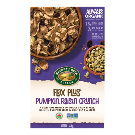 Nature's Path Flax Plus Pumpkin Raisin Crunch Cereal / 350g