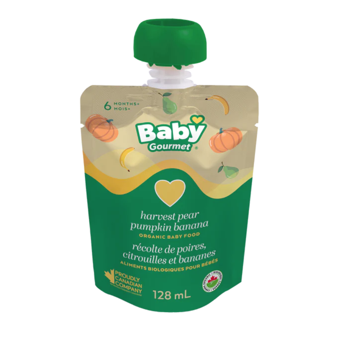 Baby Gourmet Foods Stg1 Harvest Pear Pumpkin Banana Pouch / 128ml