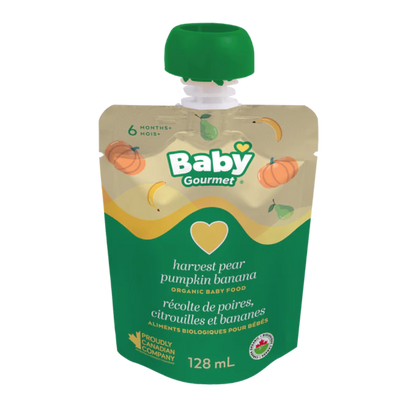 Baby Gourmet Foods Stg1 Harvest Pear Pumpkin Banana Pouch / 128ml