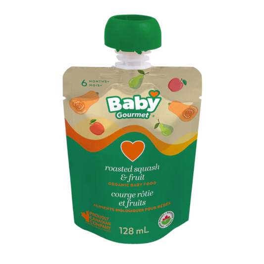Baby Gourmet Pochette Stg2 mélange de fruits et courge / 128 ml