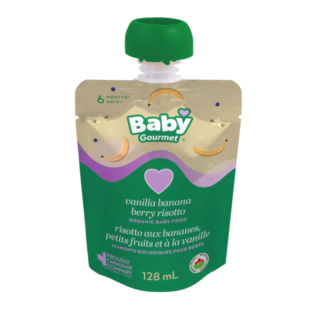 Baby Gourmet Foods Stg3 Vanilla Banana Berry Risotto  Pouch / 128ml