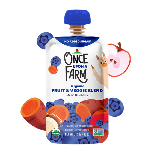 Once Upon A Farm Apple Sweet Potato Blueberry With Coconut Pouch / 85ml
