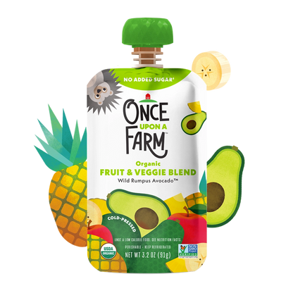 Once Upon A Farm Pineapple Banana Avocado With Mint Pouch / 85ml