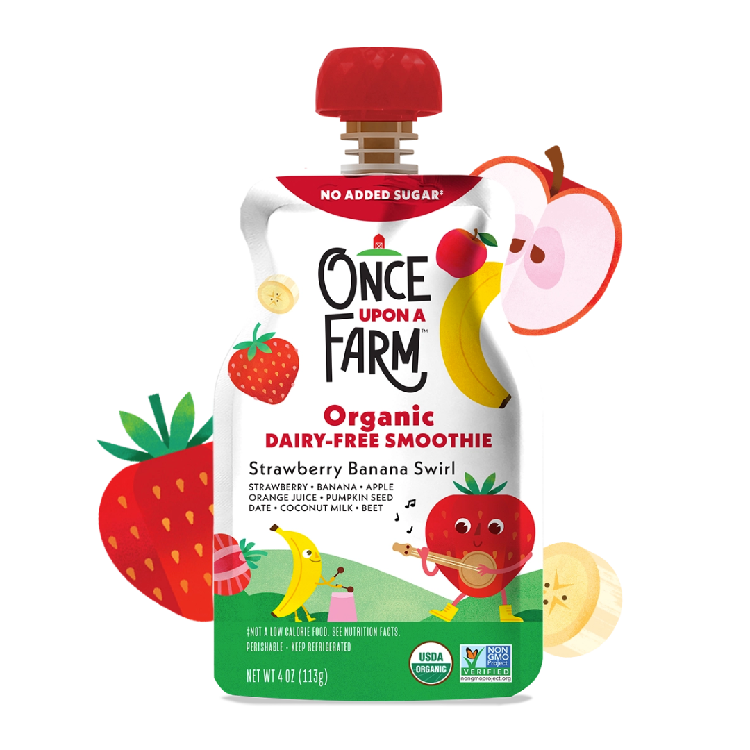 Once Upon A Farm Pochette Fraise Banane / 105ml