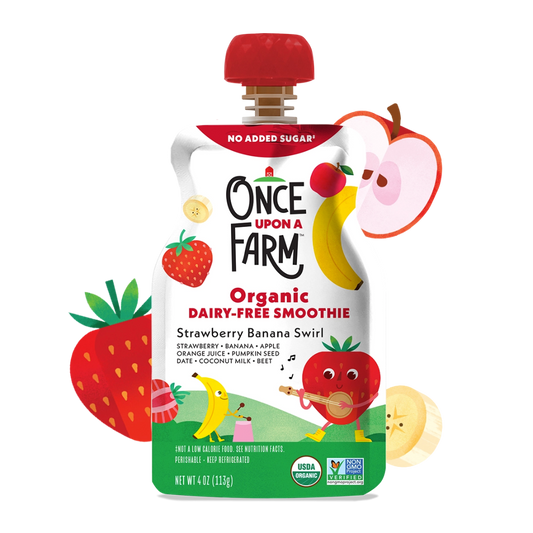 Once Upon A Farm Strawberry Banana Pouch / 105ml