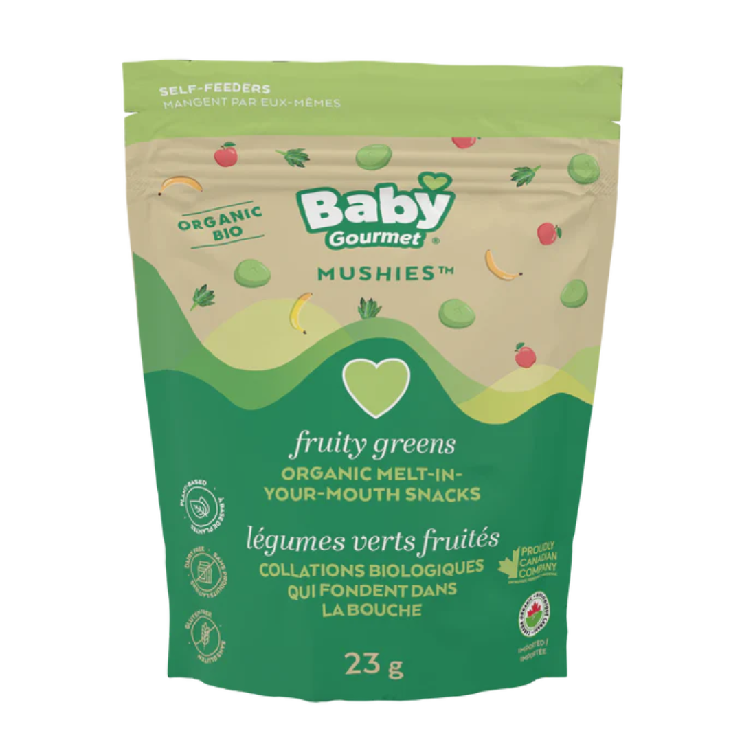 Baby Gourmet Fruity Greens Mushies / 23g