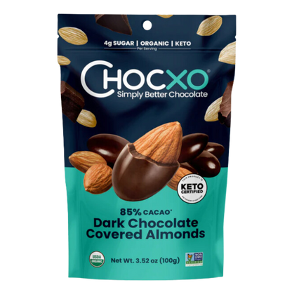 Chocxo Dark Chocolate Covered Almonds / 100g