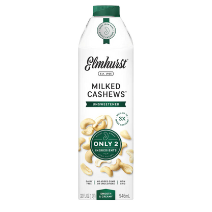 Elmhurst Lait de cajou non sucré / 946 ml