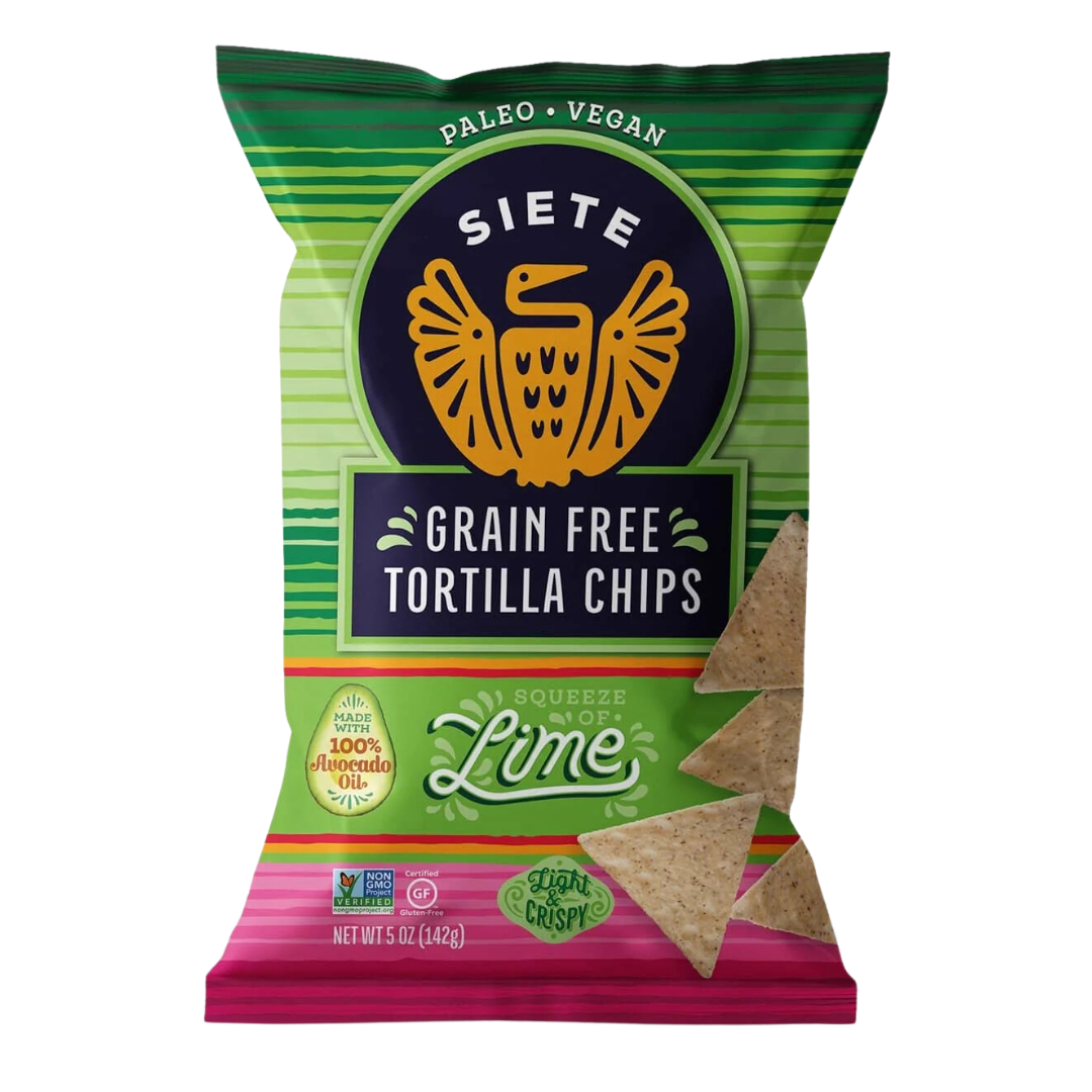 Siete Grain Free Tortilla Chips Lime / 142g