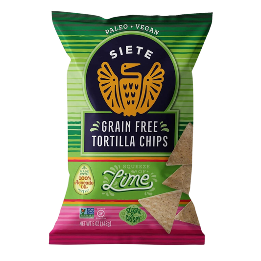 Siete Grain Free Tortilla Chips Lime / 142g