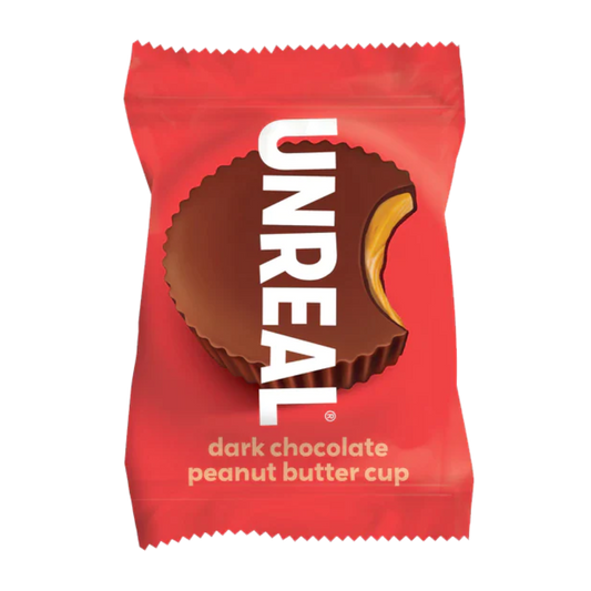 Unreal Coupes au chocolat noir et au beurre d'arachide / 15g