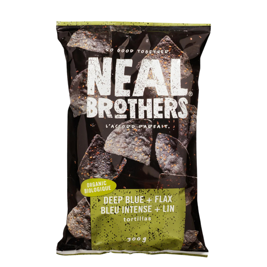 Neal Brothers Deep Blue Flax Tortilla Chips / 300g