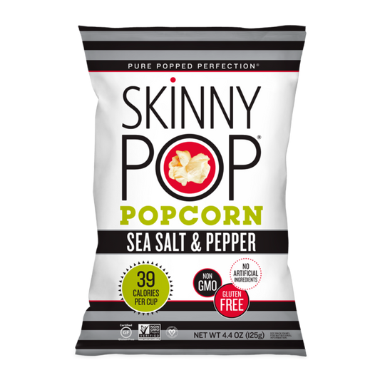 Skinny Pop Sea Salt & Black Pepper Popcorn / 125g