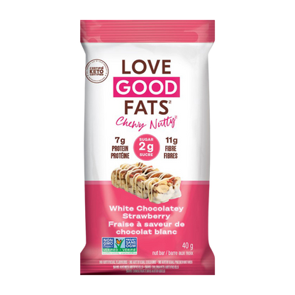 Love Good Fats Chewy Nutty White Chocolate Strawberry/40g